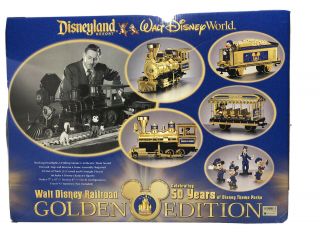 Walt Disney Railroad Train Set - 50 Years Golden Edition - Open Box 6