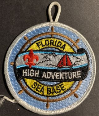 Florida Sea Base High Adventure Iron - On Patch - No Stains Or Tears