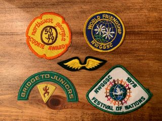 Vintage 1970’s Brownie Girl Scout Patches