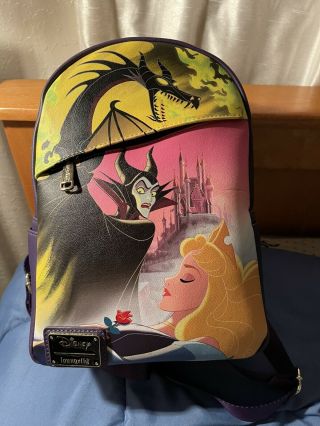 Disney Loungefly Mini Backpack Limited Addition Sleeping Beauty 600 Le