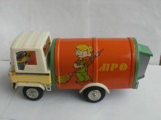 Old Toy Friction Truck Vintage Poland Zbik Metal And Plastic Around 1960