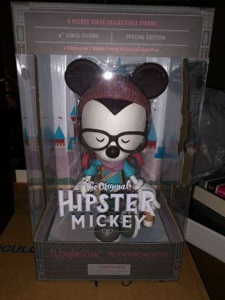 Hipster Mickey Mouse 9 " Vinylmation Wonderground Gallery Disney