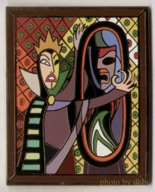 Evil Queen á La Picasso Before A Mirror Disney Masterpiece Pin - Le 100