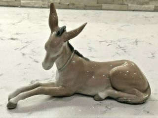 Vintage Lladro Figurine 4679.  " Donkey " Children 