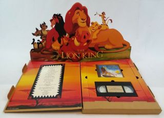 Rare Lion King Limited Academy Gift,  Disney Media Set,  Vhs,  Cd In Display