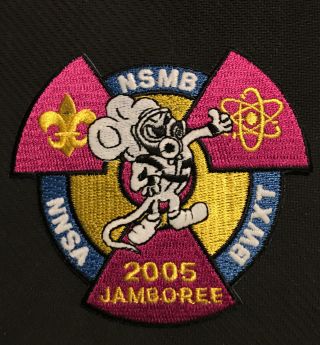 2005 National Boy Scout Jamboree Patch Nuclear Science Mouse Staff Badge Nsmb