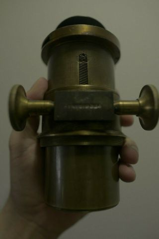Vintage 14 " Inch Brass Petzval Lens With Rack And Pinion.  Wet Plate Collodion