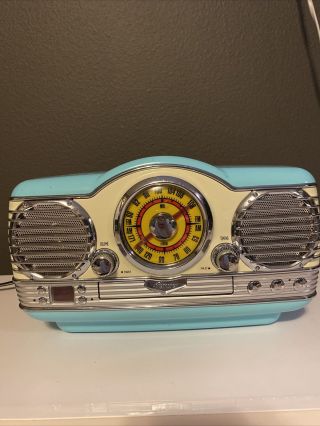 Vintage Style Memorex Mtt3200 Am/fm Stereo Radio & Cd Player Retro Turquoise
