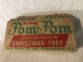 Vintage Pom Pom The Sparkler 2 Ft Aluminum Christmas Tree