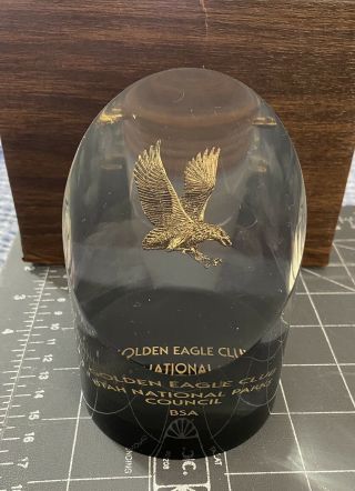 Boy Scouts Bsa Golden Eagle Club Utah National Parks Council Unpc Award Trophy