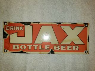 Vintage Jax Beer Sign Porcelain Lone Star Pearl Dixie Falls City Redtop Sterling
