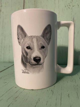 Basenji Dog Coffee Mugs Vladmir - Dog Of The Congo - Porcelain By Rosalinde
