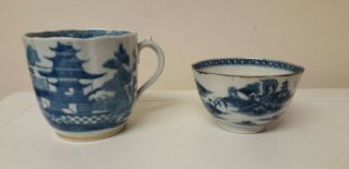 Vintage.  Unmatched Fine Pottery.  Chinese.  Japanese.  ?.  Blue And White.  Oriental
