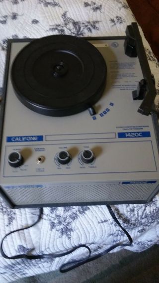 Califone 1420 - C Vintage Record Player 1400 Series Phonograph
