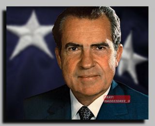 Nx - 045 United States Usa Us President Richard Nixon Rare 8x10 Photo
