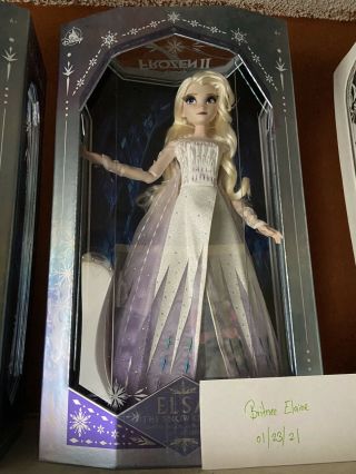 Disney Store Exclusive Elsa The Snow Queen Limited Edition Doll Frozen 2 17”