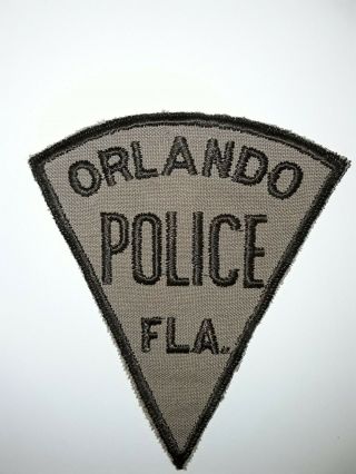 Old Orlando Fl Police Patch Vintage Florida Triangle Not Sheriff