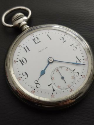 Vintage E Howard Watch Co 16 Size 17 Jewels Antique Pocket Watch Running