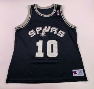 Vtg 90s Jersey Champion San Antonio Spurs Dennis Rodman 10 Sz 48 Men Nba Bulls