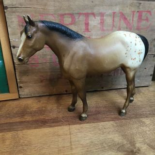 Vintage Breyer Horse In Brown & White Paint Palomino Spotted