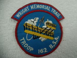 Wright Memorial Trail Patch Troop 162 Bsa 160 - 40a6