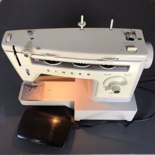 Vintage Singer Stylist 534 Sewing Machine With Case,  Pedal -