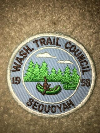 Boy Scout 58 Camp Sequoyah Washington Trail Pennsylvania Cut Edge Council Patch