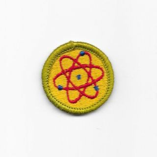 Atomic Energy 1964 - 1971 Type G Cloth Back Merit Badge Boy Scouts Bsa
