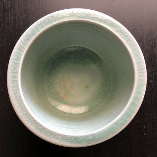 Fine Old Chinese Crackle Celadon Glazed Porcelain Censer Incense Burner Tri Gram 3
