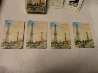 1933 - 34 Century Of Progress Boxed Playing Cards - Complete - " Sky Ride " View