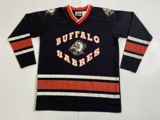 Vintage Dominik Hasek Buffalo Sabres Old Logo Nhl Hockey Jersey Youth Large