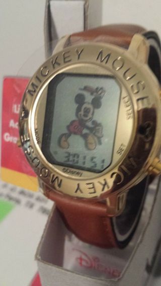 Disney_rare_vintage_nos/nib_mickey Mouse Dancing Digital Color Image Watch