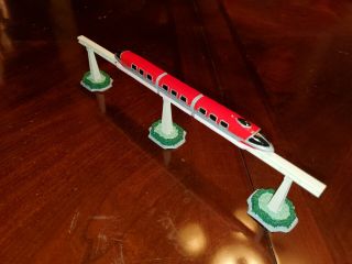 Disney Red Mark I Monorail - 3 Car,  Track,  For Olszewski Disneyland