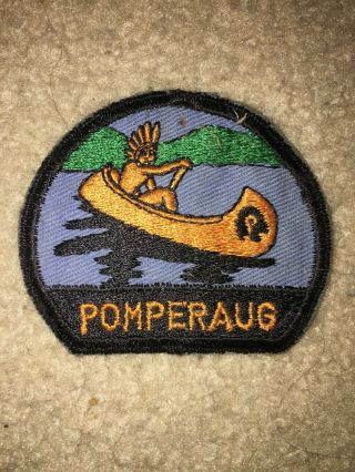 Boy Scout Bsa Camp Pomperaug Connecticut Yankee Canoe Cut Edge Council Patch