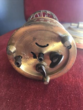MCM Brass Vintage Bird In A Gilded Cage KAISER Hanging Mechanical Alarm Clock 3