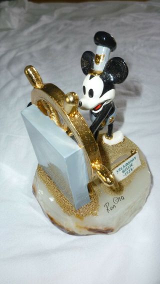 Ron Lee Disney Mickey Mouse Steamboat Willie Figurine Signed Numbered Shipg