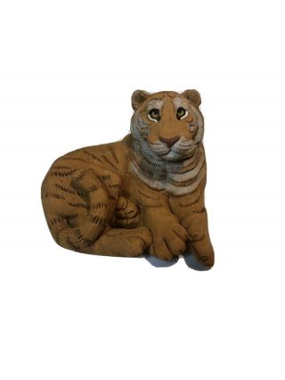 Vintage Don James Signed Wild Tiger Figurine 1982 Tiger Kong