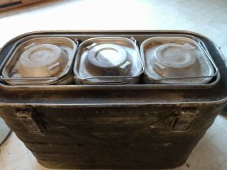 Vintage Military Mermite Alumiinum Hot Cold Food Can Cooler Insulated Container