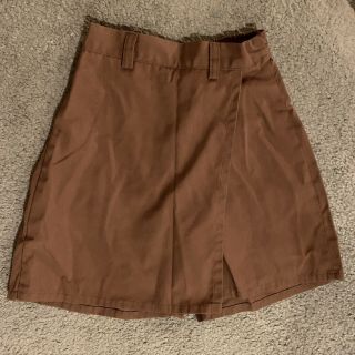 Girl Scouts Gsa Size M Official Uniform Brown Brownie Skort/skirt