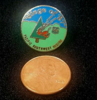 Fire Siege Of 87 1987 US Forest Service Wildfire California Pin Vintage EUC 2