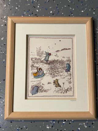 Classic Winnie The Pooh Pin Set - Framed - Limited Edition With 5 Pins 512/2500