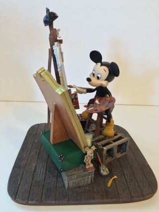 Disney Parks Self Portrait Mickey Mouse And Walt Disney Figurine