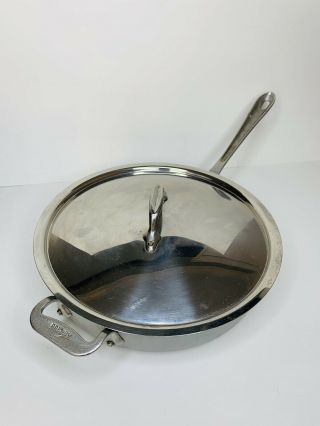Vintage All - Clad Metalcrafters Master Chef 403 11 " Fry Pan Double Handles W/lid