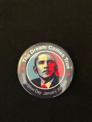 Rare Barack Obama Joe Biden 2009 Presidential Inauguration Button Pin 2021