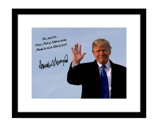 Personalized Donald Trump 8x10 Signed Photo Print Autographed Your Name Maga