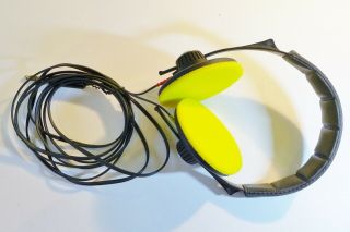 Vintage Sennheiser Hd 424 Headphones Yellow Ear Pads - Fully