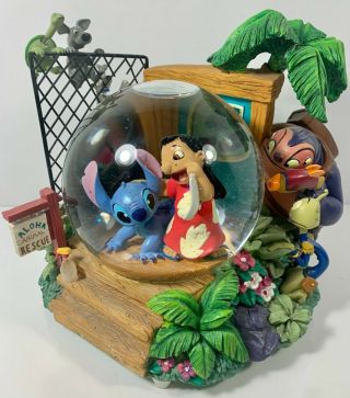 Disney Lilo & Stitch " Adoption " Snow Globe - Perfect