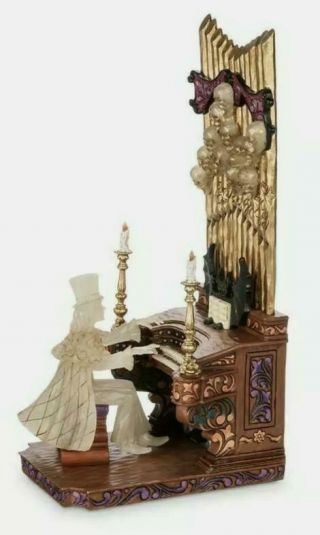 Disney Parks Haunted Mansion Organ Player Ii Jim Shore Glow In The Dark In Hand