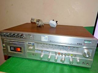 Aiwa Vintage Stereo Cassette Receiver Amplifier Amp Phono Af - 3060a Made Japan