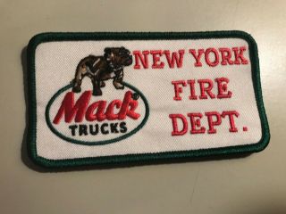 Mack York Fire Apparatus Co Fdny Boston Chicago Lafd.  Commemorative Patch